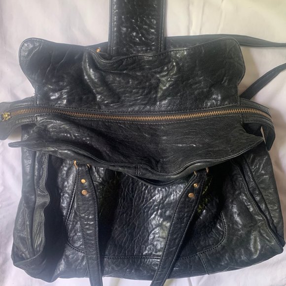 Vanessa Bruno large black leather bag - Picture 5 of 6